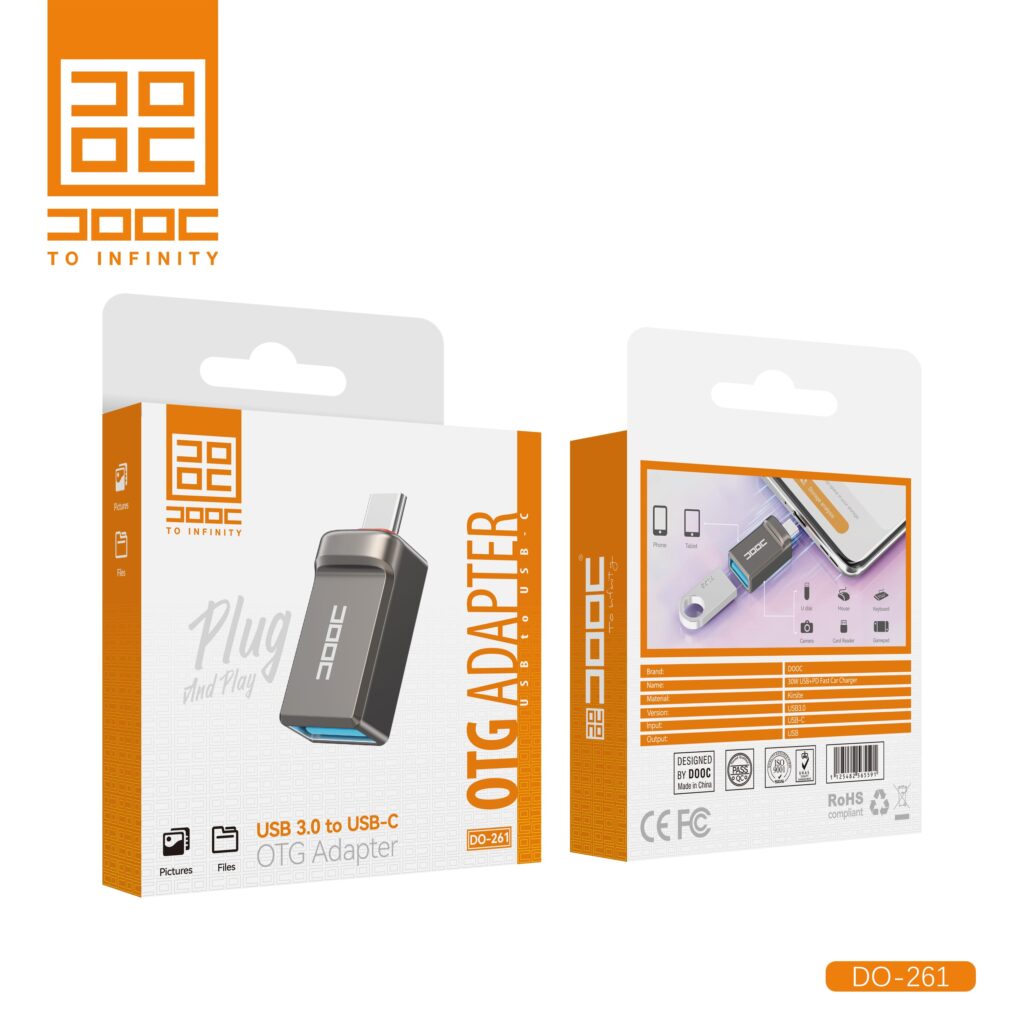 آداپتور تبدیل USB to Type-C دووک مدل DOOC DO-261