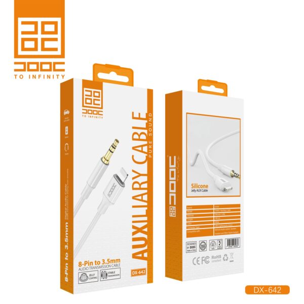 کابل تبدیل Lightning to AUX دووک مدل DOOC DX-642